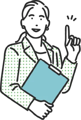 行政対応をサポートするスタッフのイラスト