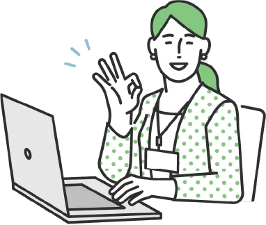 幅広い助成金に対応する事務担当者のイラスト